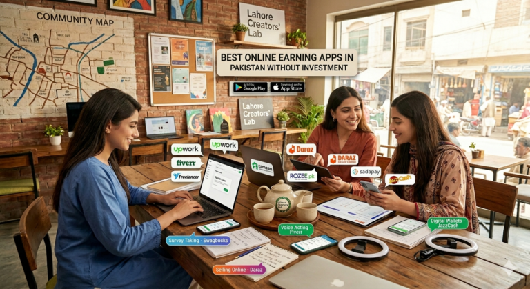 Best Online Earning Apps in Pakistan Without Investment