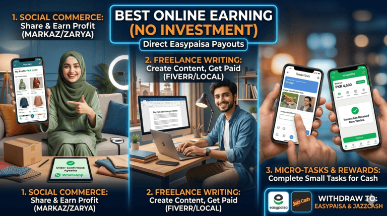 Best Online Earning in Pakistan No Investment (Easypaisa)