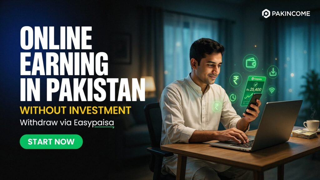 Online Earning in Pakistan Without Investment – Withdraw via Easypaisa